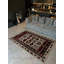 Tapis décoratif rétro bourgogne et beige-533754823
