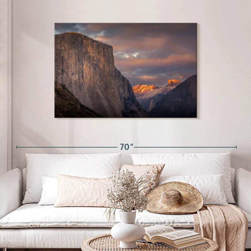 Alvord El Capitan, ciel coucher de soleil, H 30 po x l 45 po