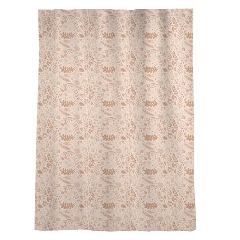 Sheer Curtain Single Panel, Orange