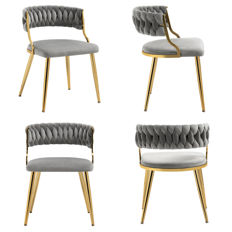 Christal Upholstery Dining Chair, Grey