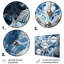 Flocons de neige scintillants I - décoration murale abstraite en métal-387544608
