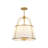 3-Light Modern Farmhouse Chandelier With Off-White Fabric Shade-1458685320