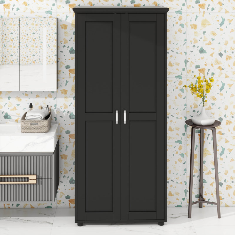 Storage Cabinet With Two Doors - Adjustable Shelves