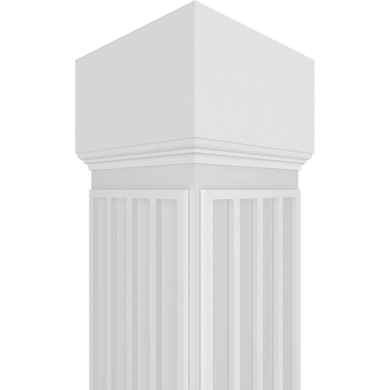 Colonne carrée Zion Custerman, H 96 po x l 9,625 po x P 9,625 po