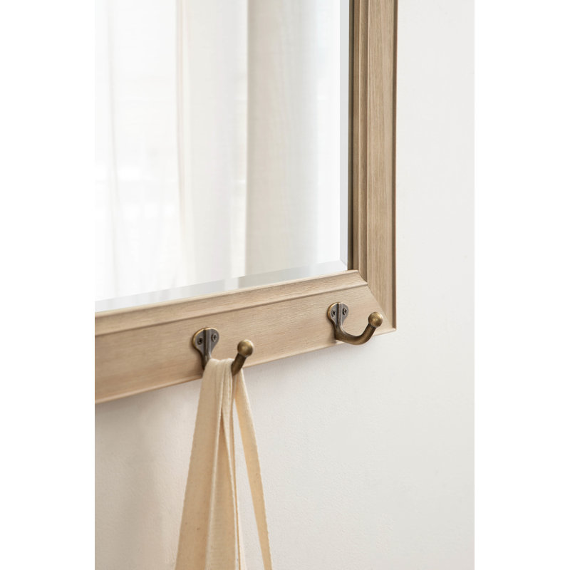 Miroir biseauté Carmaletta, gris