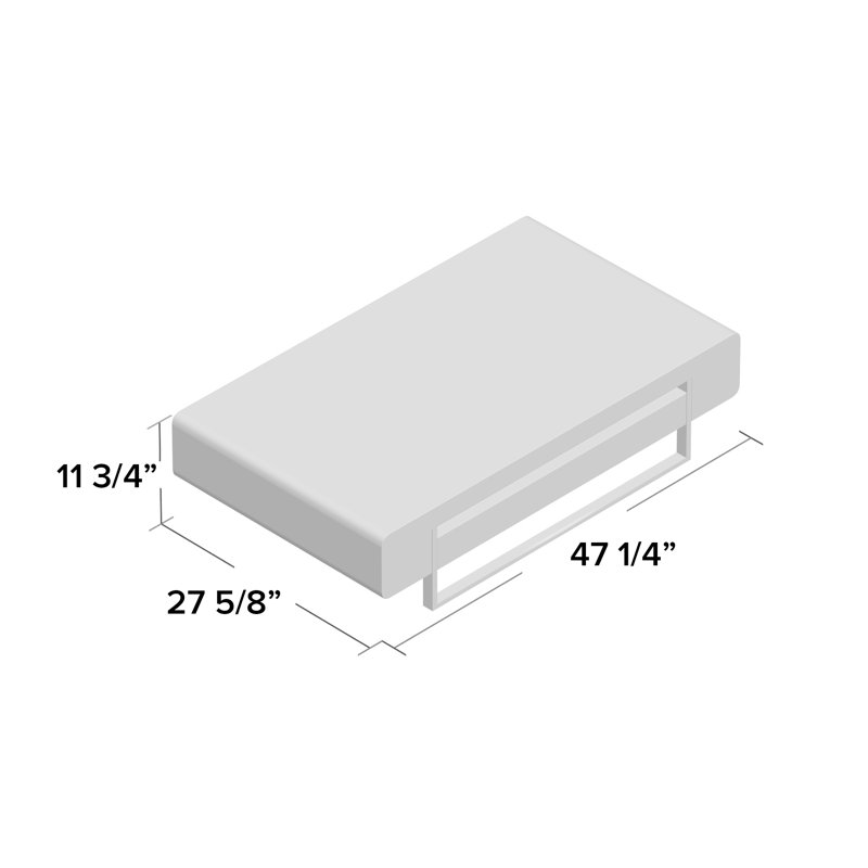 Gonsales Single Coffee Table, White