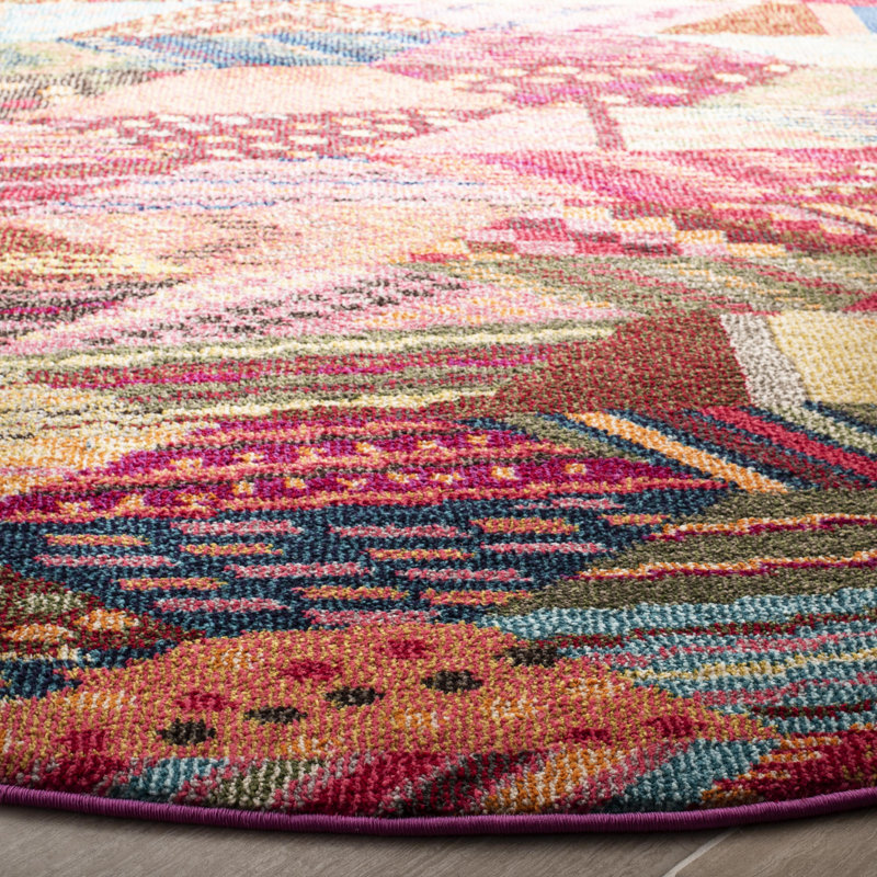Tapis performance abstrait Monaco, Rond 6 pi 7 po