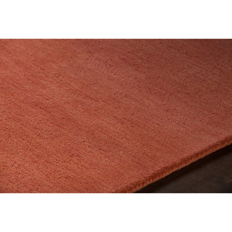 Tapis rouge en laine touffeté à la main Metro, Rectangle 7 pi 9 po x 10 pi 6 po