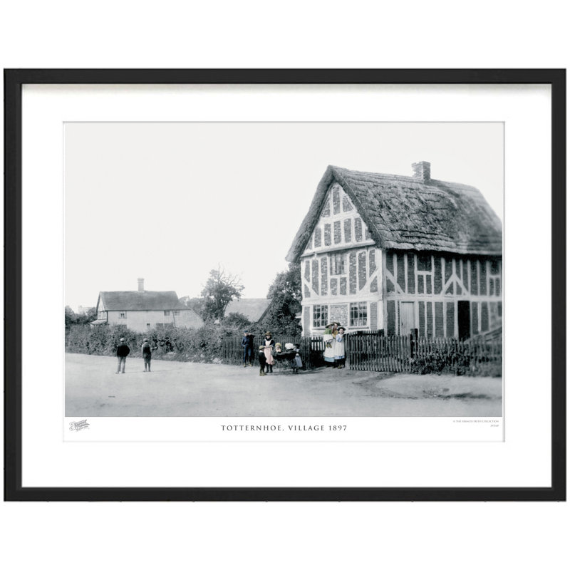 Totternhoe, Village 1897 - Single Picture Frame Print, 45cm H X 60cm W x 2cm D