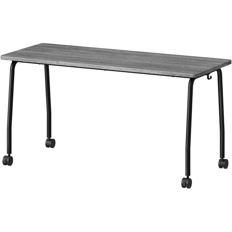 Table de formation avec roulettes, Gris anthracite patiné, H 59 po x l 23,63 po x P 23,63 po