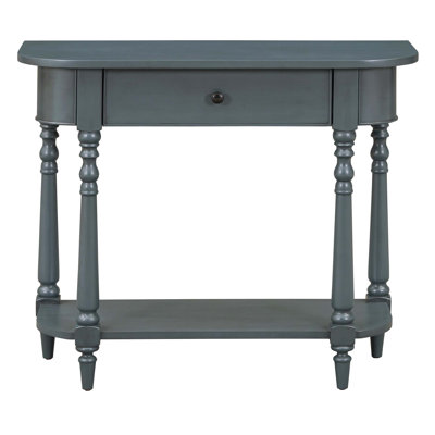 Narrow Console Table Entryway Table with Top Drawer and Open Shelf by Charlton Home