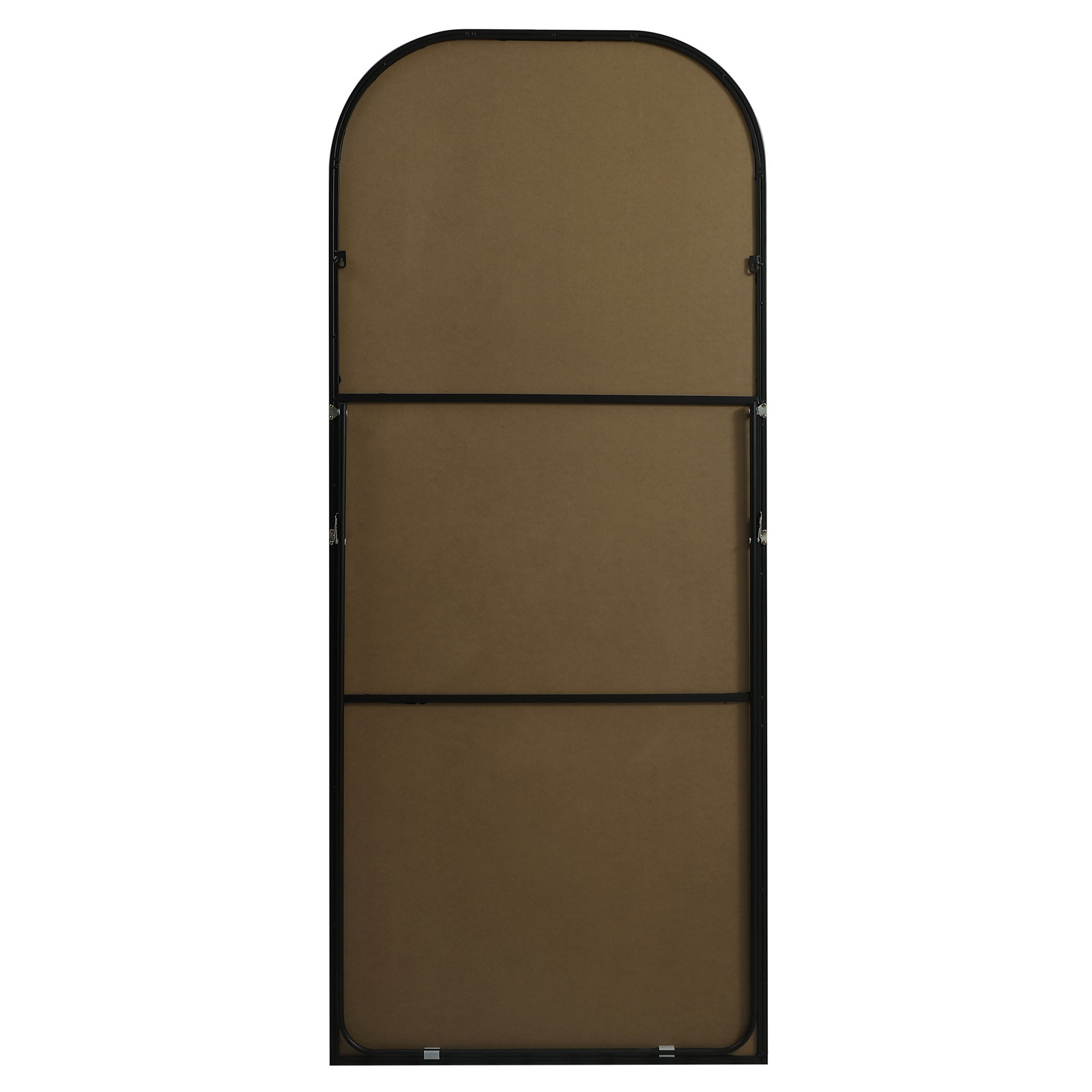 Sabine Metal Arch Floor Mirror, Black, 76" x 32"