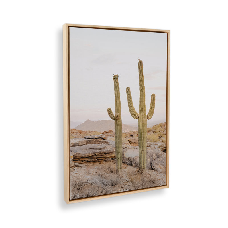 «Desert Majesty» sur toile par Krista Mosakowski, Cadre américain en érable flottant, H 50 po x l 34 po