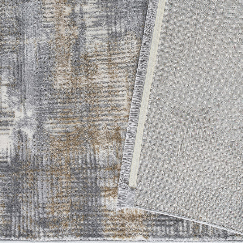 Elegant Hall Carpet, 31.5 x 59.1 Inches | 60% Polypropylene / 40% Polyester, 1700 g/m² | 0.3 in Pile Height, 320,000 Thread Points | Grey, Beige & Cream Color | Vacuum Friendly, Easy Spot Clean, Durable Design