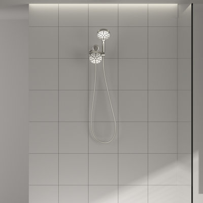 4.7" 8 Spary Settings Rain Multi Function Dual Shower Head