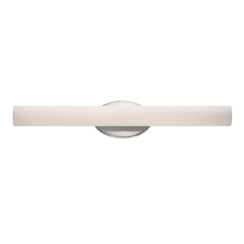 Sleek 24'' Brushed Nickel LED Outdoor Flush Mount Sconce