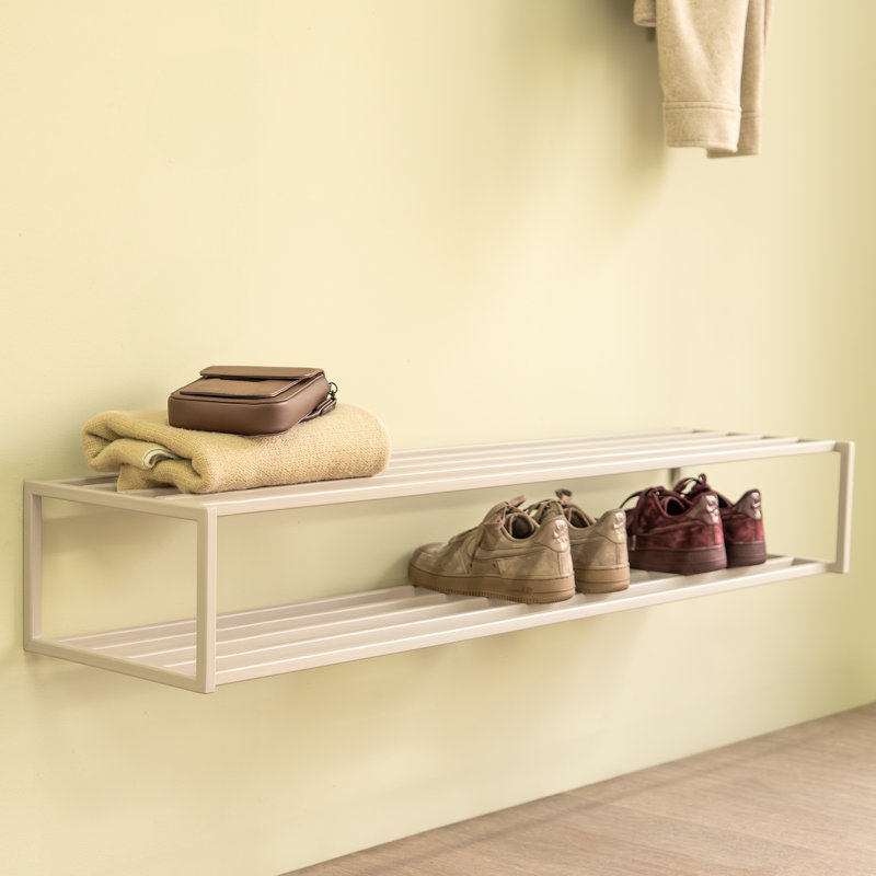 School 20 Pair Shoe Rack, Silky Taupe