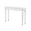 Console à miroir de style rétro pour espace - forme ovale, facile à nettoyer, l 48 po x H 32,7 po P 13,76 po avec élément de bois fixé au sol, Keep Neat, P 13,76 po, look moderne