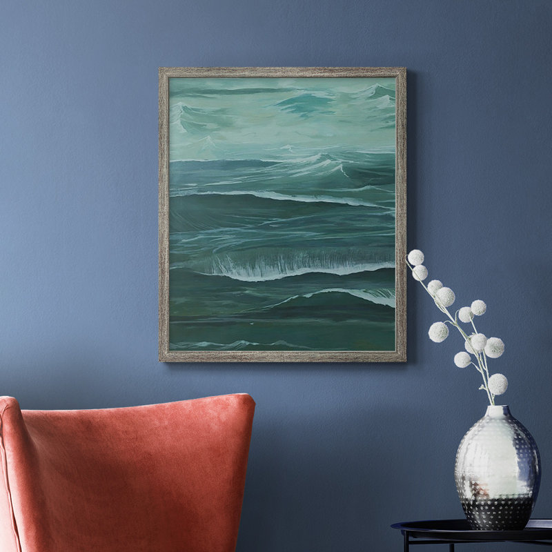 Toile de qualité supérieure Sandbar Break II - prête à être accrochée, Argent patiné, H 24 po x l 20 po
