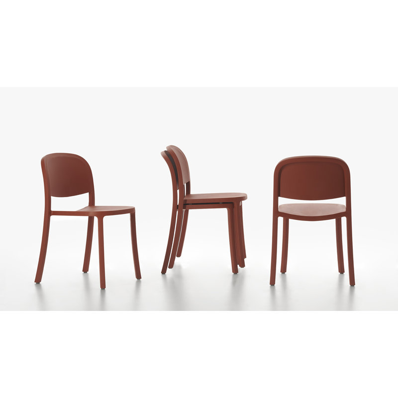 1 Inch Reclaimed Stacking Chair by Jasper Morrison, Orange