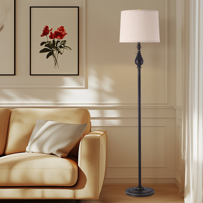 Lampe sur pied traditionnelle 62,4 po Dontaz
