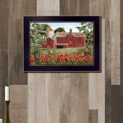 "Summer Days" By Billy Jacobs, Printed Wall Art, Ready To Hang Framed Poster, Black Frame