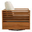 Fauteuil de patio pivotant en bois d'acacia