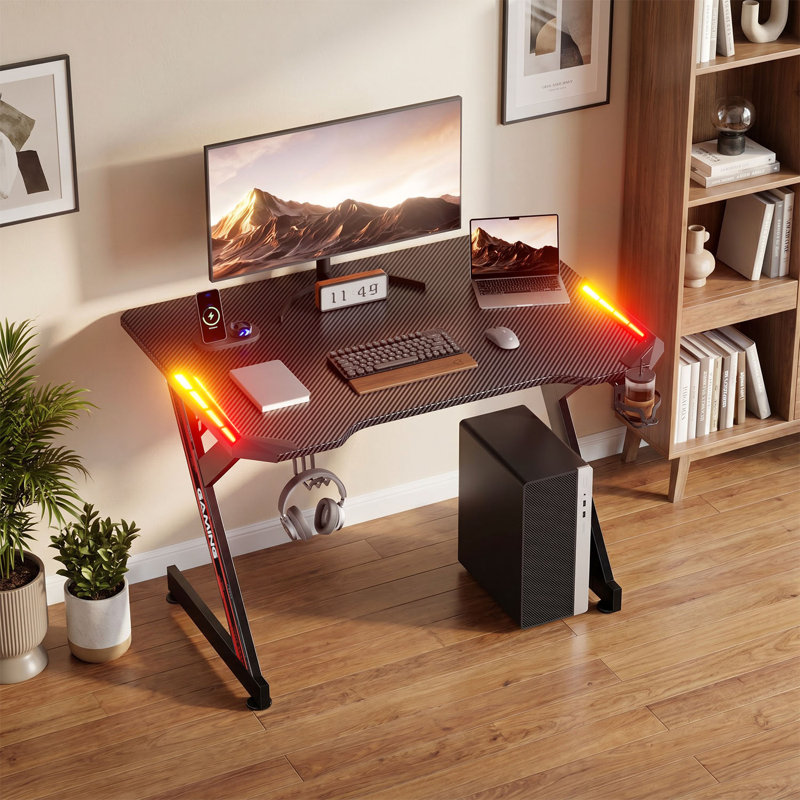 MDF Steel Computer Desk, 75cmH×100cmW×60cmD