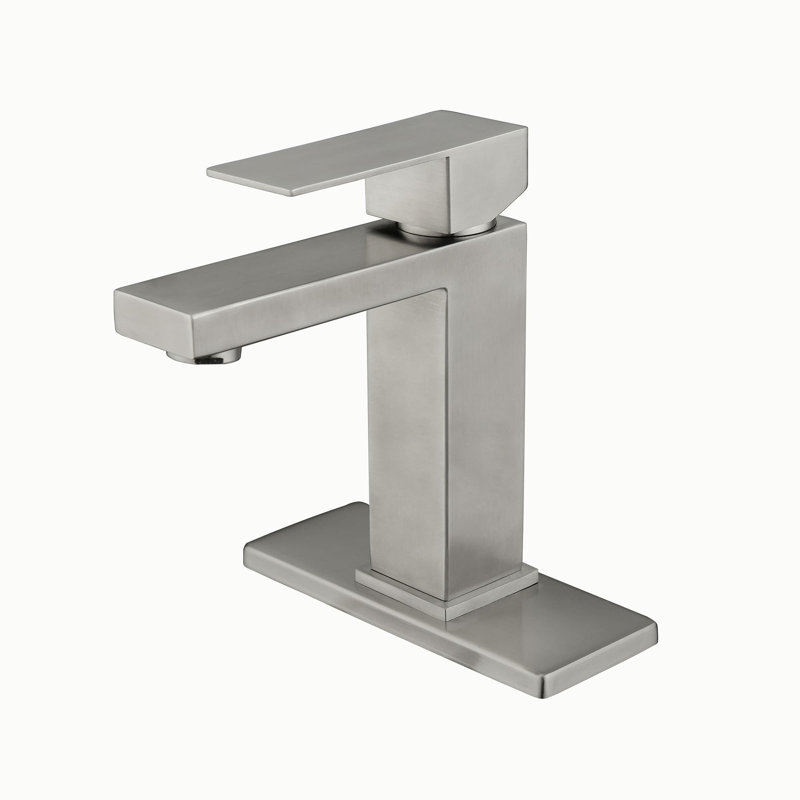 Robinet de salle de bain monocommande Deck, Nickel brossé