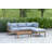 Leonetta Solid Wood 3- Person Seating Group with Cushions