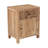 Solid Acacia Wood Nightstand with Live Edge Tree Trunk Drawer & Cabinet Door-1155999034