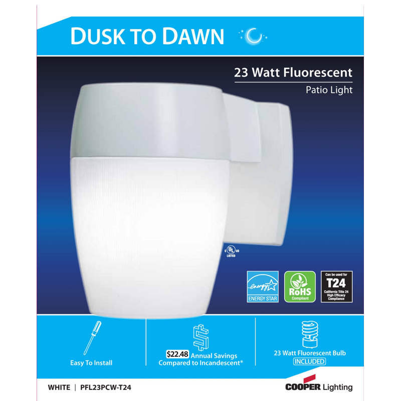 Outdoor Security Wall Pack, White