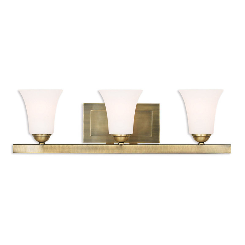Midtown 3 - Light Vanity Light, Antique Brass