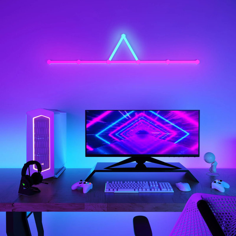 Ensemble de 7 lumières DEL Keerath Smart Triangle
