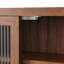 Armoire murale brune avec trois compartiments de rangement - porte en verre de 24,8 po, porte-serviettes pour porte pratique dans une salle de bain, une cuisine et