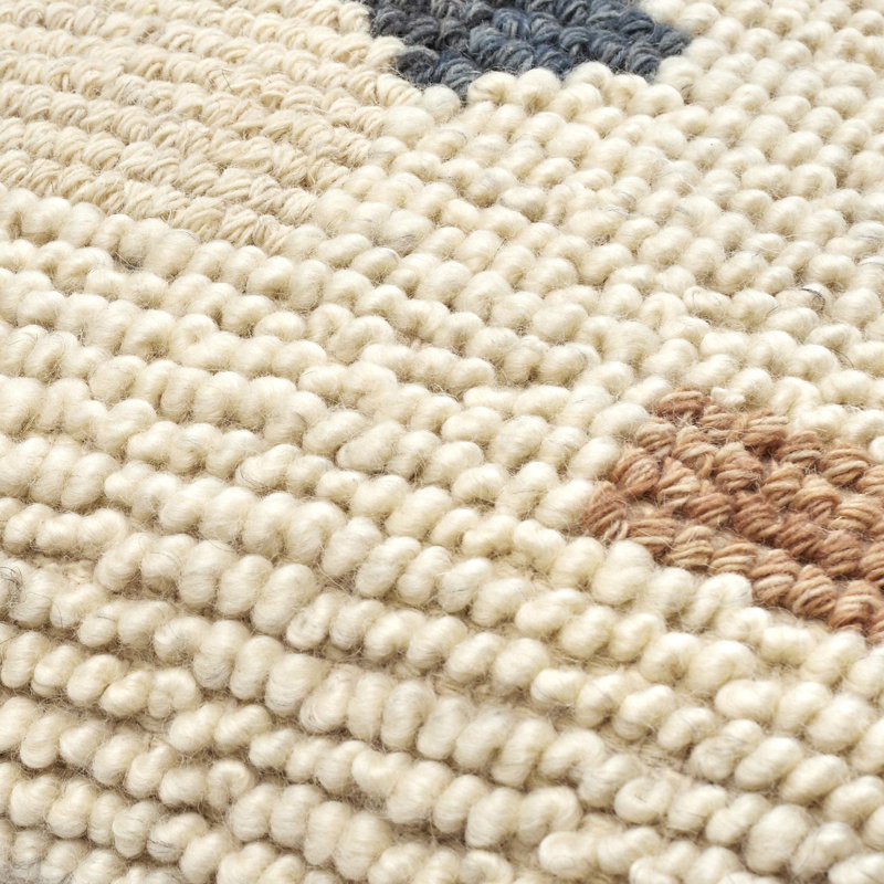 Sand Dunes Geometric Wool Blend Reversible Pillow Cover, 18"H x 18"W