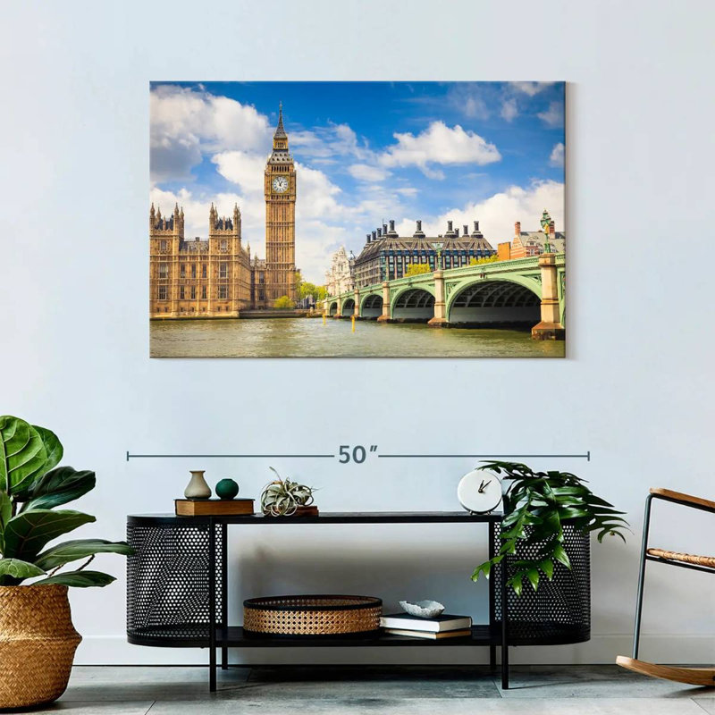 London Sights, 30" H x 45" W
