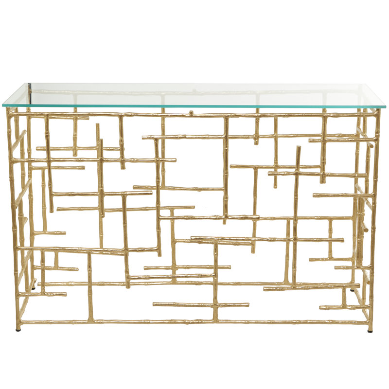 50.50'' Glass Top Console Table