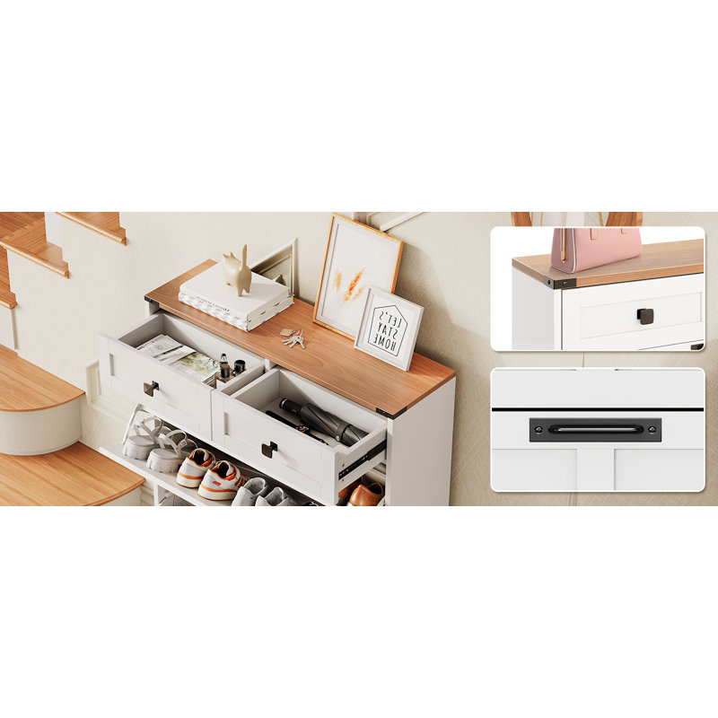 16 Pair Shoe Storage Cabinet