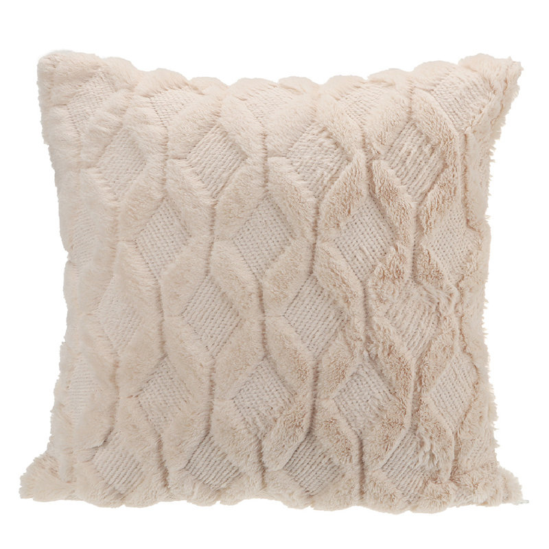 Coussin décoratif touffeté à treillis