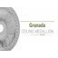 Médaillon de plafond Endurathane Caputo, 24 1/4 po de diamètre x 1 1/2 po (convient aux auvents de 6 po ou moins), finition peinte à la main pour abat-jour de nuit-28580314-28581737