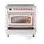 ILVE Nostalgie II Noblesse 36 inch Induction Range (Triple Glass Door, RAL)-2038651078