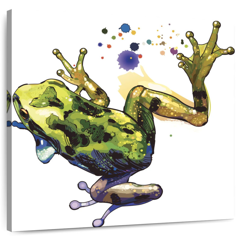 Brampt Frog Color Splash, 36'' H x 36'' W