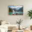 Ensemble de 1 tableau sur toile représentant un lac de montagne-129060480-129060471