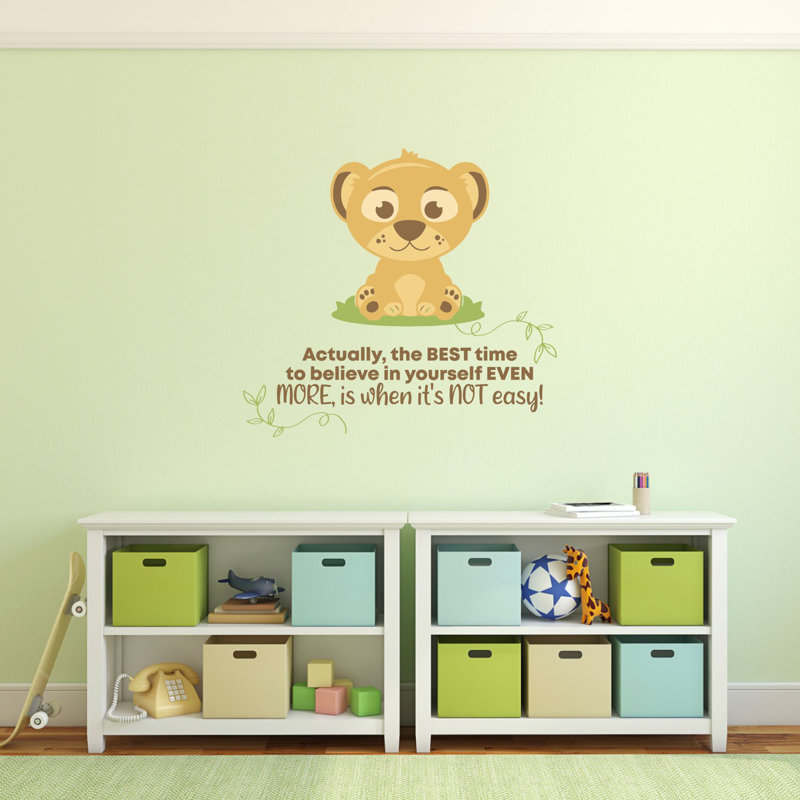Text & Numbers Wall Decal, 35" H x 40" W x 0.05" D