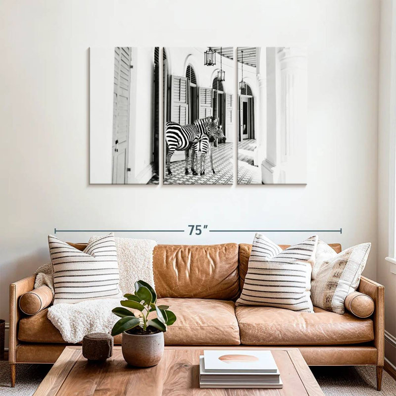 Brampt Zebra Hotel, 36" H x 57" W