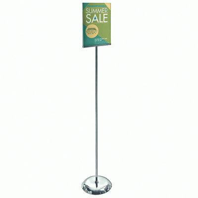 8.5"W x 11"H Clear Acrylic Top Load U-Frame Floor Display