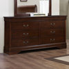 Commode double à 6 tiroirs l 58,25 po Fahim