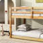 Lit simple au-dessus de mezzanine naturel avec - Optimisation de la construction de la chambre à coucher pour une utilisation à long terme-468664631