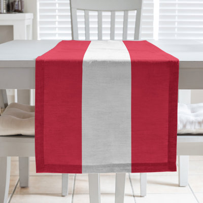 Kansas City Football Stripes Table Runner